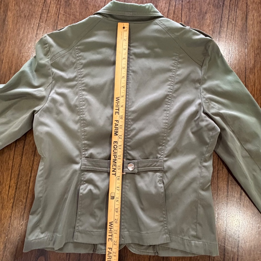 Renuar Collection ladies green jacket button closure cotton nylon blend size 12 - Picture 16 of 16